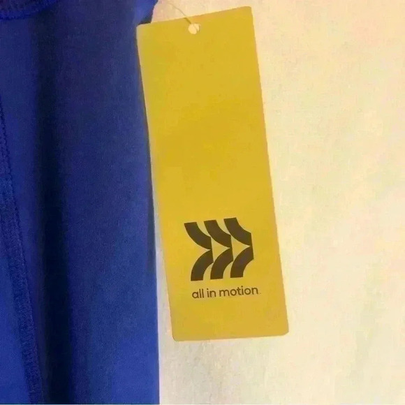 All in Motion Leggings Womens Blue Vibrant Long Mid Rise Active Running NWT - Picture 7 of 11